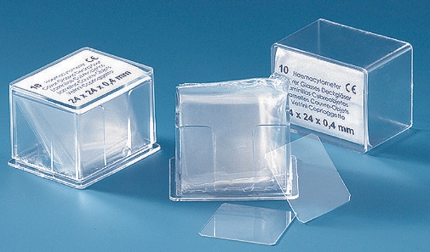 BRAND&#174; Haemacytometer cover glass, for counting chambers borosilicate glass, size 20&#160;mm × 26&#160;mm × 0.4&#160;mm