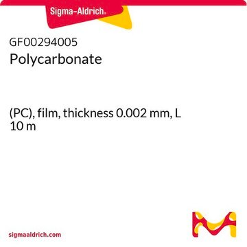 Polycarbonate (PC), film, thickness 0.002&#160;mm, L 10&#160;m