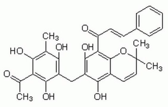 Rottlerin A cell-permeable and reversible protein kinase C inhibitor that exhibits greater selectivity for PKC&#948; (IC&#8325;&#8320; = 3-6 &#181;M) and PKC&#952;.