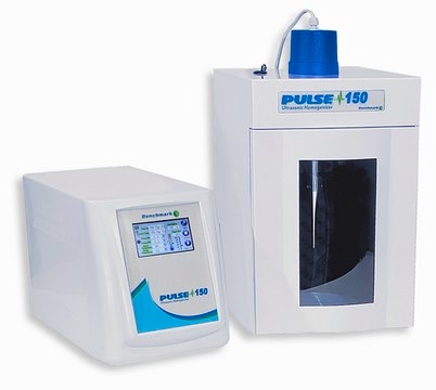 Benchmark Pulse 150 Ultrasonic Homogenizer with 6mm horn and soundproof box AC/DC input 230 V, EuroPlug