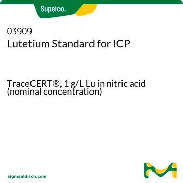 Lutetium Standard for ICP TraceCERT&#174;, 1&#160;g/L Lu in nitric acid (nominal concentration)