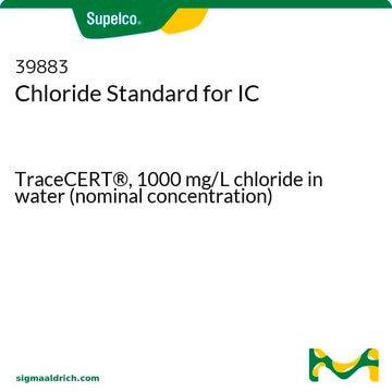 Chloride Standard for IC TraceCERT&#174;, 1000&#160;mg/L chloride in water (nominal concentration)