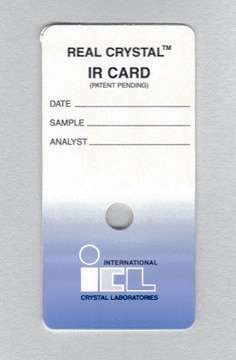 Real Crystal&#174; IR sample cards NaCl, aperture diam. 19&#160;mm