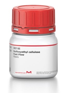 Sulfoxyethyl cellulose Fast Flow fibers