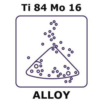 Titanium-molybdenum alloy, Ti84Mo16 powder, 150micron max. particle size, alloy pre-cursor, 50g