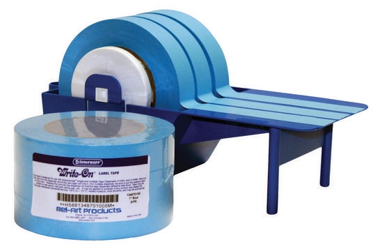 Bel-Art&#174; Write-on&#8482; Label Tape roll size 40&#160;yard, blue, width 1&#160;in., pk of 3