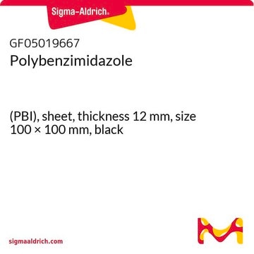 Polybenzimidazole (PBI), sheet, thickness 12&#160;mm, size 100 × 100&#160;mm, black