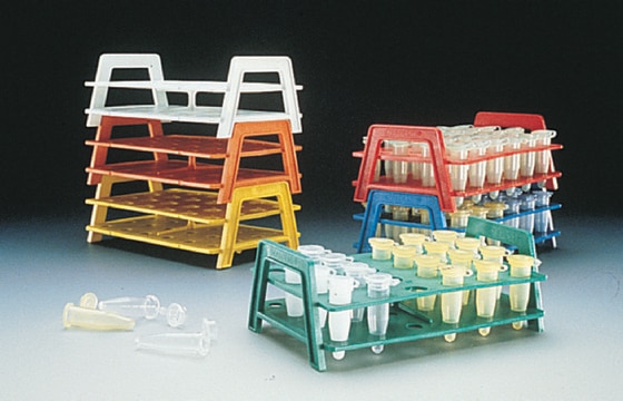 Microcentrifuge tube rack, Nalgene&#174; capacity, 24&#160;1.5-mL tubes (4 × 6)