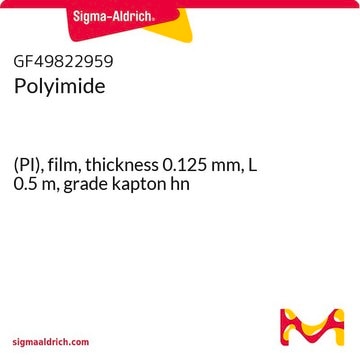 Polyimide (PI), film, thickness 0.125&#160;mm, L 0.5&#160;m, grade kapton hn