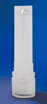 Screw cap tube self-standing, size 2.0&#160;mL, clear, pkg of 8x500caps/cs, sterile