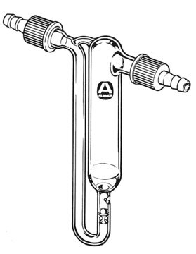 Aldrich&#174; check-valve bubbler with SafetyBarb&#174; hose connectors single inlet tube, top outlet