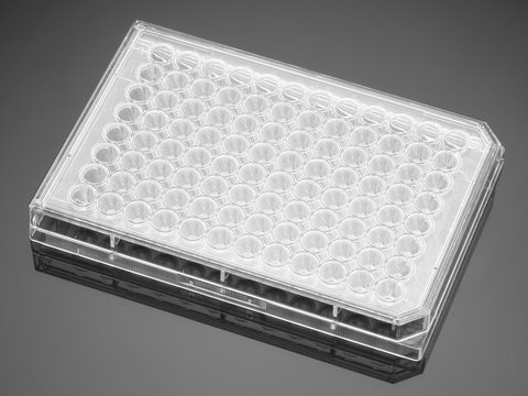 Corning&#174; Falcon&#174; 96 Well Cell Culture Plate round clear polystyrene, lid, sterile