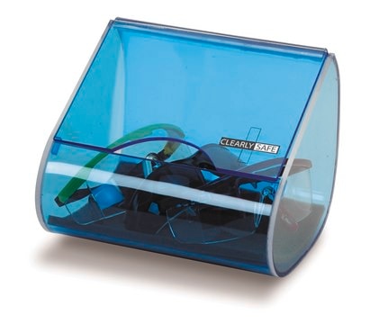 Clearly Safe&#174; glasses desktop dispenser