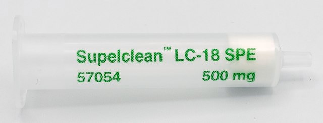 Supelclean&#8482; LC-18 SPE Tube bed wt. 500&#160;mg, volume 6&#160;mL, pkg of 30&#160;ea