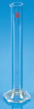 Aldrich&#174; Essentials graduated cylinder, class A, meets ASTM E 1272 capacity 1000 mL, subdivision, 10.0 mL, tol. 5.0 mL, Graduated "To Contain", plastic bumper, hex base