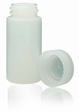 WHEATON&#174; liquid scintillation vial with seperate foil lined urea cap transparent high-density polyethylene bottle, capacity (20&#160;mL), screw cap, case of 1,000&#160;ea Bulk packed vials with screw caps in separate bag