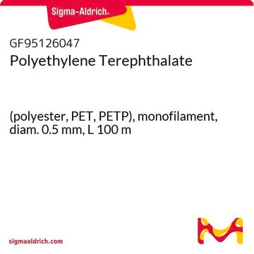 Polyethylene Terephthalate (polyester, PET, PETP), monofilament, diam. 0.5&#160;mm, L 100&#160;m