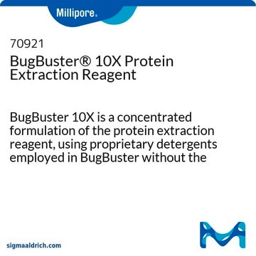 BugBuster&#174; 10X Protein Extraction Reagent BugBuster 10X is a concentrated formulation of the protein extraction reagent, using proprietary detergents employed in BugBuster without the addition of salts or buffer components.