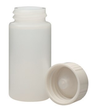 WHEATON&#174; liquid scintillation vial with seperate PE cone lined urea cap transparent high-density polyethylene bottle, capacity (20&#160;mL), screw cap, case of 500&#160;ea Bulk packed vials with screw caps in separate bag