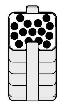 Adapter for Eppendorf&#174; A-4-62 Rotor holds 15 x 2.6 - 7 mL blood tubes, for 250 mL rectangular buckets, pack of 2&#160;ea