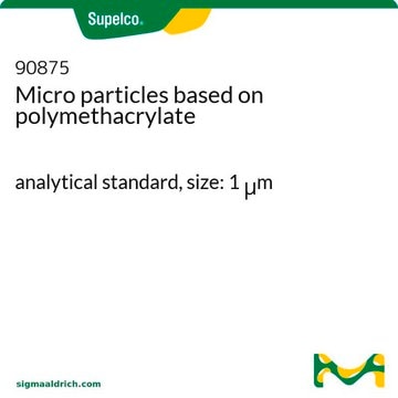 Micro particles based on polymethacrylate analytical standard, size: 1 &#956;m