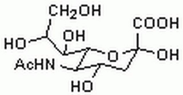 N-Acetylneuraminic Acid, Synthetic A component of mucoproteins, mucopolysaccharides, and mucolipids.