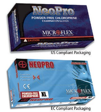 Microflex&#174; NeoPro&#174; powder-free chloroprene gloves size 5&#8209;5.5 XS