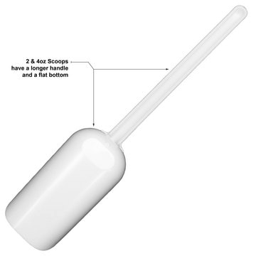 SP Bel-Art&#174; Sterileware&#8482; Sampling Scoop with Handle white polystyrene, nominal capacity 250&#160;mL (8&#160;oz), sterile, pack of 100&#160;ea (individually wrapped)