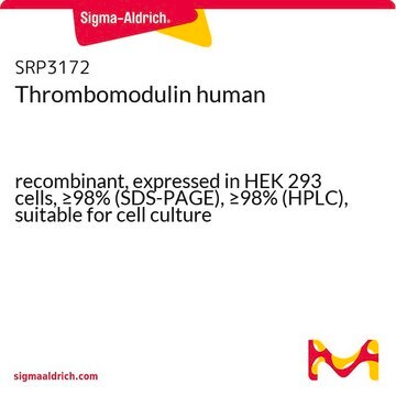 Thrombomodulin human recombinant, expressed in HEK 293 cells, &#8805;98% (SDS-PAGE), &#8805;98% (HPLC), suitable for cell culture