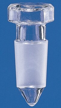 BRAND&#174; BISTABIL&#174; ground glass stopper, conical joint joint: ST/NS 7/16