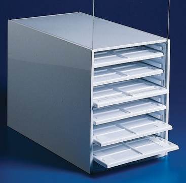 Slide Tray Cabinet Holds 12 Microscope Slide Trays