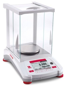 Ohaus&#174; Adventurer&#174; Analytical Balance Model AX523/E, weighing capacity 520&#160;g, resolution: 0.001&#160;g, AC/DC input 110 V, US 3-pin plug (North America)