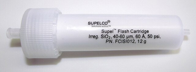 Supel&#8482;Flash Cartridge 40-63&#160;&#956;m, matrix active group silica, bed wt. 12&#160;g, for use with Isco and Analogix flash systems