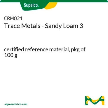 Trace Metals - Sandy Loam 3 certified reference material, pkg of 100&#160;g