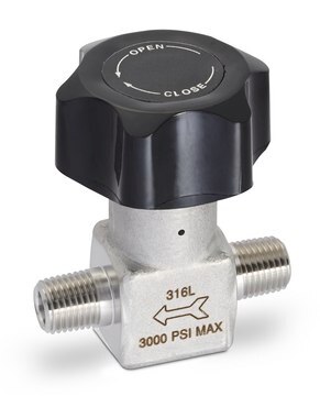 Valve High Pressure, stainless steel diaphragm, 1/4 in. NPT straight path, external