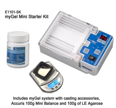 Benchmark myGel&#8482; Mini Electrophoresis System Starter Kit AC/DC input 115 V