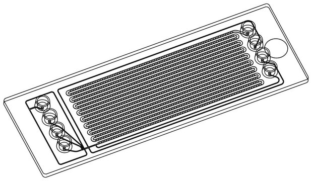 Droplet generation and storage chip Fluidic 719, PC