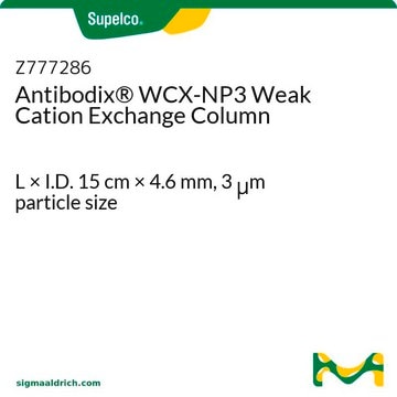 Antibodix&#174; WCX-NP3 Weak Cation Exchange Column L × I.D. 15&#160;cm × 4.6&#160;mm, 3&#160;&#956;m particle size