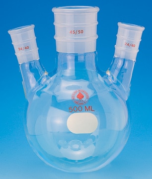 Three-neck round-bottom flasks capacity 25&#160;mL