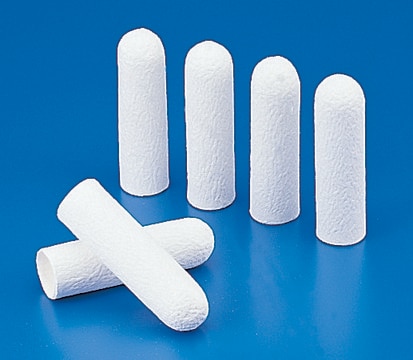 Whatman&#174; cellulose extraction thimbles 603 Cellulose thimbles, 33 x 100 mm - thickness 1.5 mm, 25/pk