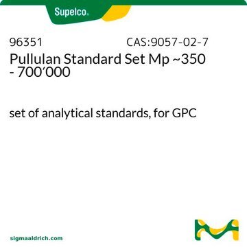 Pullulan Standard Set Mp ~350 - 700&#8242;000 set of analytical standards, for GPC