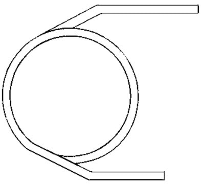 Empty Glass GC Column, for Agilent&#174; 5880, 5890, 6890, 7820, and 7890 (Configuration "A") L × O.D. × I.D. 6.0&#160;ft (1.8&#160;m) × 1/4&#160;in. × 2.0&#160;mm