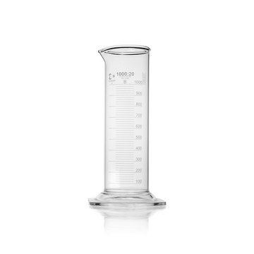 DURAN&#174; Super duty measuring cylinder low form glass cylinder, cylinder capacity (1,000&#160;mL), class A, with certificate