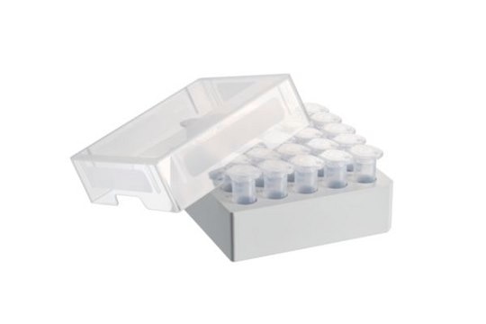 Storage Box for Eppendorf&#174; Tubes size 5 × 5, pack of 4 ×, Holds 25 x 5 mL tubes