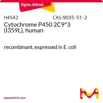 Cytochrome P450 2C9*3 (I359L), human recombinant, expressed in E. coli