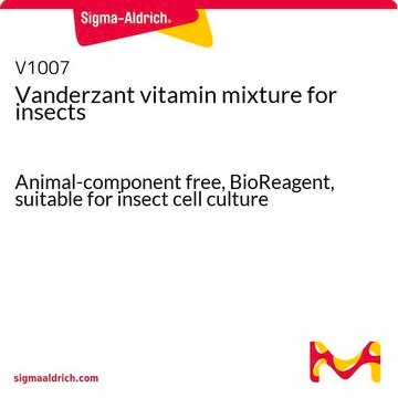 Vanderzant vitamin mixture for insects Animal-component free, BioReagent, suitable for insect cell culture