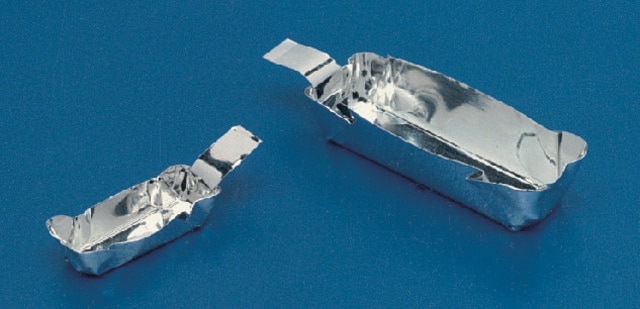 Aluminum weighing boats W × L × D 4&#160;mm × 12&#160;mm × 4&#160;mm