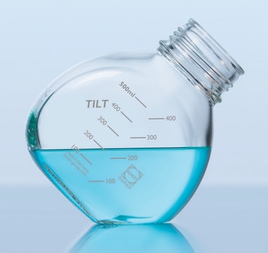 DURAN&#174; TILT Media Bottle capacity 500&#160;mL, screw top clear borosilicate glass 3.3 bottle, graduations, non-sterile