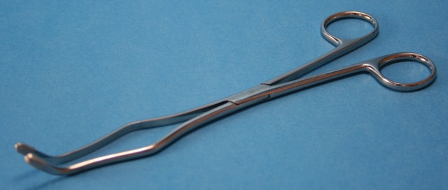 Stainless steel crucible tongs with platinum tips L 8&#160;in.