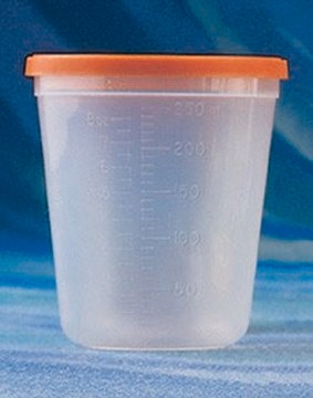 Corning&#174; polypropylene beaker sterile, size 250&#160;mL , beaker, container and lid, case of 100